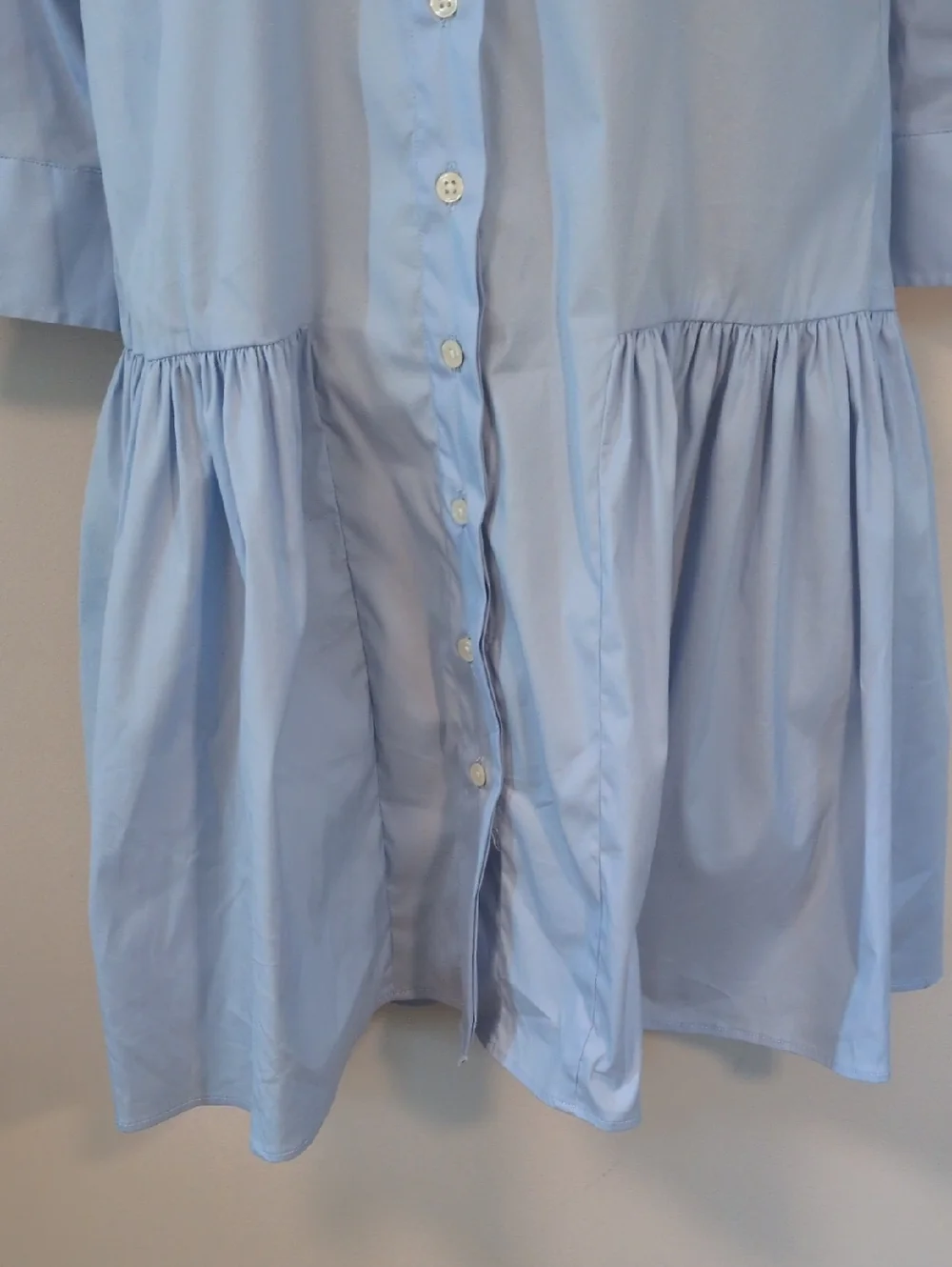Rochelle Behrens The Drop Waist Shirt Dress S - Picture 13 of 16